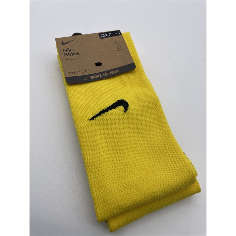 NIKE Youth Yellow SOCCER  KNEE‎ HIGH SOCKS Size-(3y-5y) Small